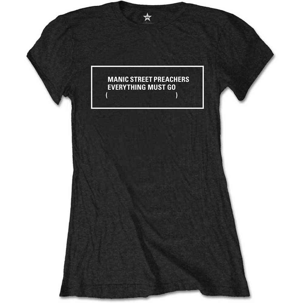 Manic Street Preachers - Everything Must Go Monochrome Dames Tshirt - Zwart